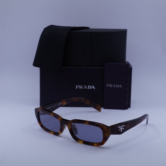 Prada PRB06SF 15W03N Rectangle Sunglasses – Havana\Grey - Picture 1 of 10